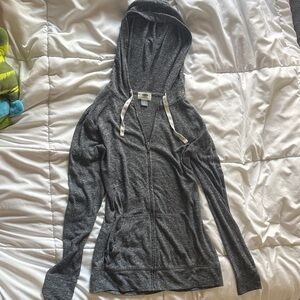 Old Navy Charcoal Zip-Up Hoodie Sweater